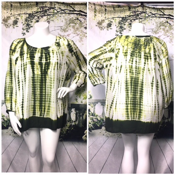 Claudia Richard Tops - CLAUDIA RICHARD Tie-Dyed Blouse